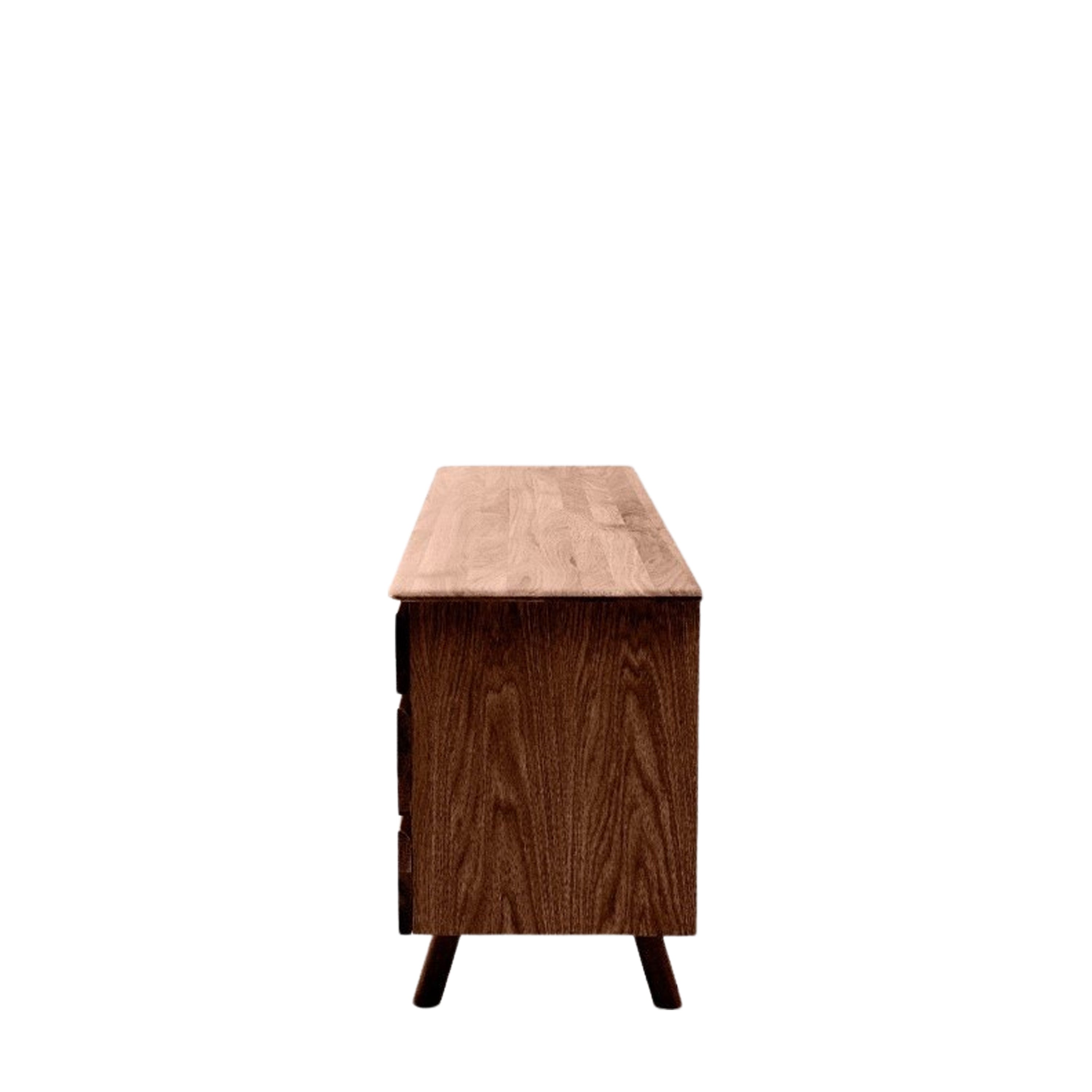 Royo Scandi Walnut Brown Oak Wood Sideboard